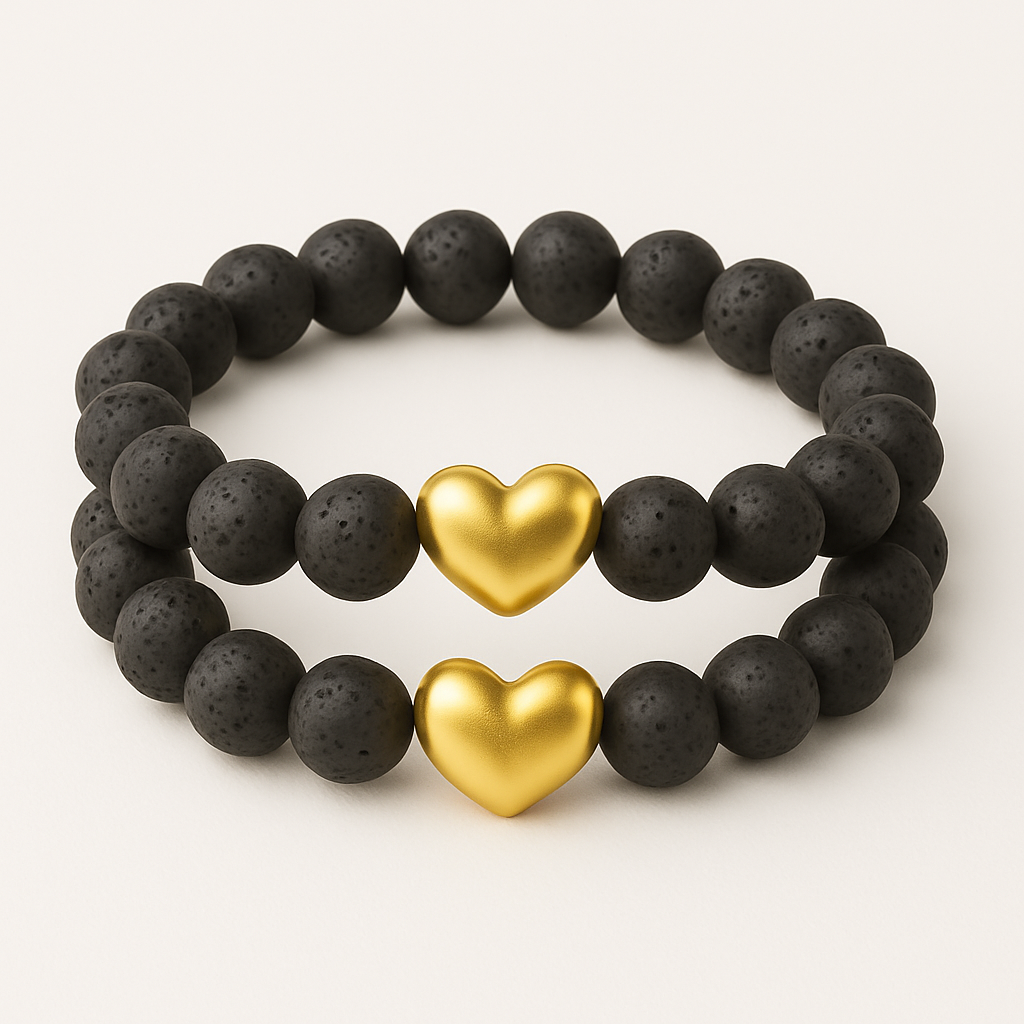 Matching-Armbänder – mit Herz aus Gold oder Silber
