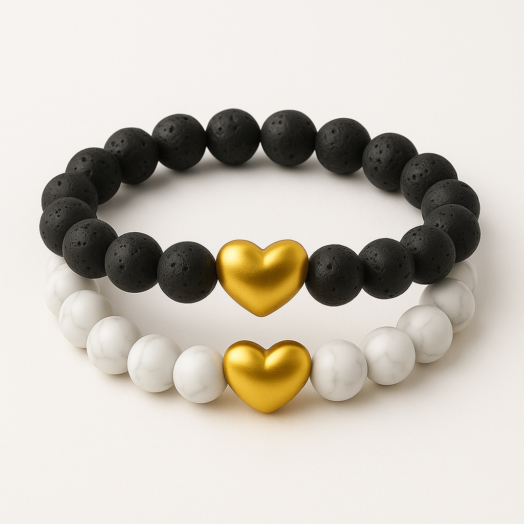 Matching-Armbänder – mit Herz aus Gold oder Silber